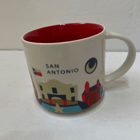 STARBUCKS YOU ARE HERE COLLECTION SAN ANTONIO CERAMIC MUG - Picture 1 of 5
